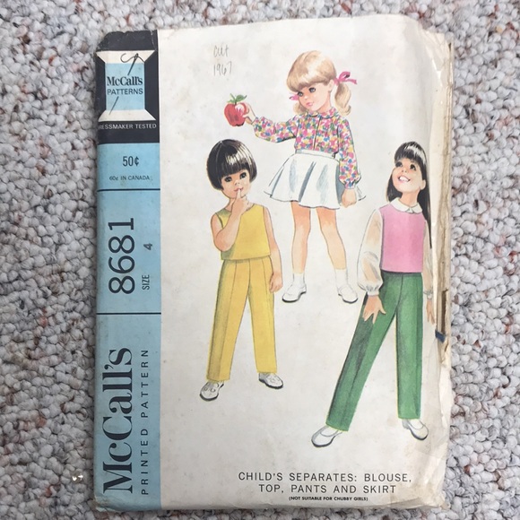 Vintage kids sewing patterns - size 4 - Picture 4 of 9